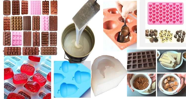 Rtv2 food grade liquid silicone rubber for candy molds