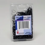 RUBBER BANDS SNAG FREE 500PC SOLID BLACK CLAMPK 12PC MERCH- #G14512CS