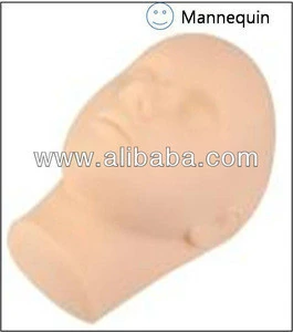 Rubber Metiral Display Realistic Head Mannequin for Training