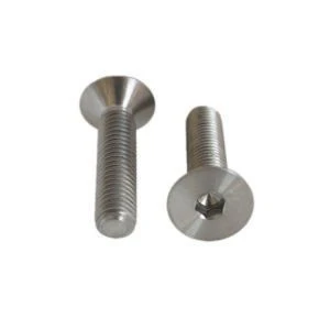 Rust resistant DIN7991 M8x50  hex socket countersunk head GR5 titanium bolts screws for water sports product