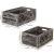 Import Rustic Torched Wood Nesting Storage Crates with Rope from China