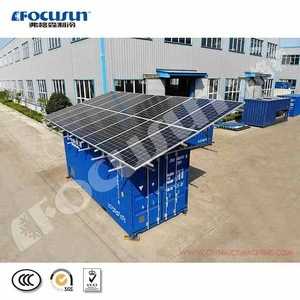Saving power 20ft containerized solar powered cold room easy moving
