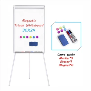 School office magnetic  painting flip chart whiteboard with stand