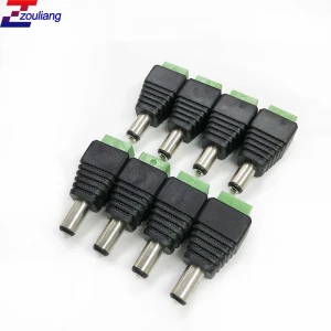 Screw Plug Cord Female Male 12V 10A 2 pin Power DC Jack Connector