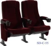 SD-C-55 Comfortable Cinema Furniture Vip Folding Movie Theater Chair With Cupholders