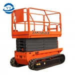 self propelled tracked crawler scissor lift aerial working platform