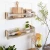 Import Set of 2 Rustic Wood Floating Nursery Shelves Wall Shelves for Farmhouse Bathroom Decor Kitchen Spice Rack from China