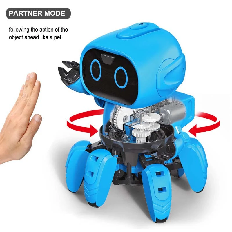 shcool boys girls gift juguete interactive toy six assembly toys diy robot