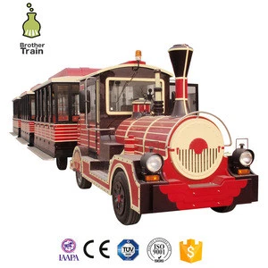 Sightseeing rides Electric track mini train for amusement part for sale
