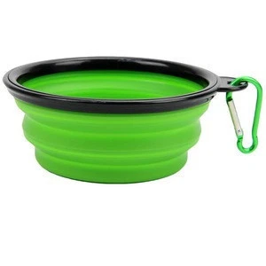 Silicone Collapsible Dog Bowl, Pet Travel &amp; Outdoors Pet Bowl