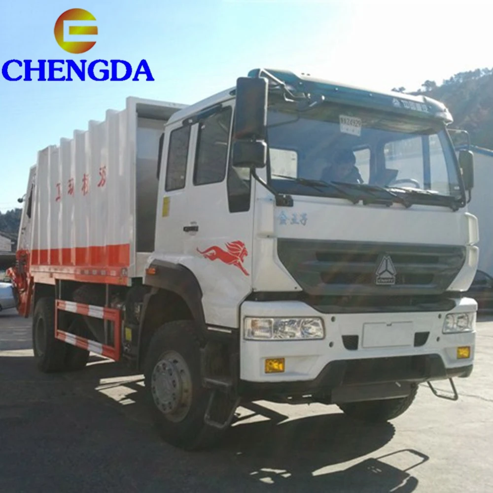 Sinotruk HOWO 4x2 LHD RHD Refuse Truck Small Compacted Garbage Truck Model