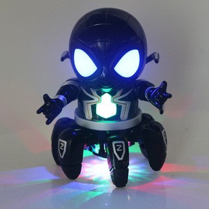 Six-claw electric light music spider robot toy light music dance spiderman