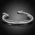 Import SJ New Product Delicate Copper Hollow Silver Plating Cubic Zirconia Rope Braided Women Adjustable Bangle Bracelet from China