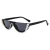 Import SKYWAY Rhinestone Half Frame Sunglasses Hot Selling Fashion Cateye Women PC Sun Glasses UV400 from China