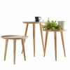 Small End Table Solid Wood Side Table Round Coffee Tables for Living Room Nordic Home Furniture set