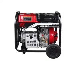 Small Portable Air Cooled Diesel Small Generator with Wheels 188f