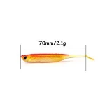 Soft Plastic Fishing Lure Foil Inside 3in Soft Fishing Bait Lure