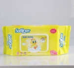 Softlove wholesale disposable unscented cheap baby cleaning wet wipes