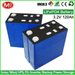 Solar battery 3.2V 120Ah LiFePO4 batteries for electric forklift