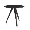Sonken wholesale luxury round wooden top metal legs cafe tables