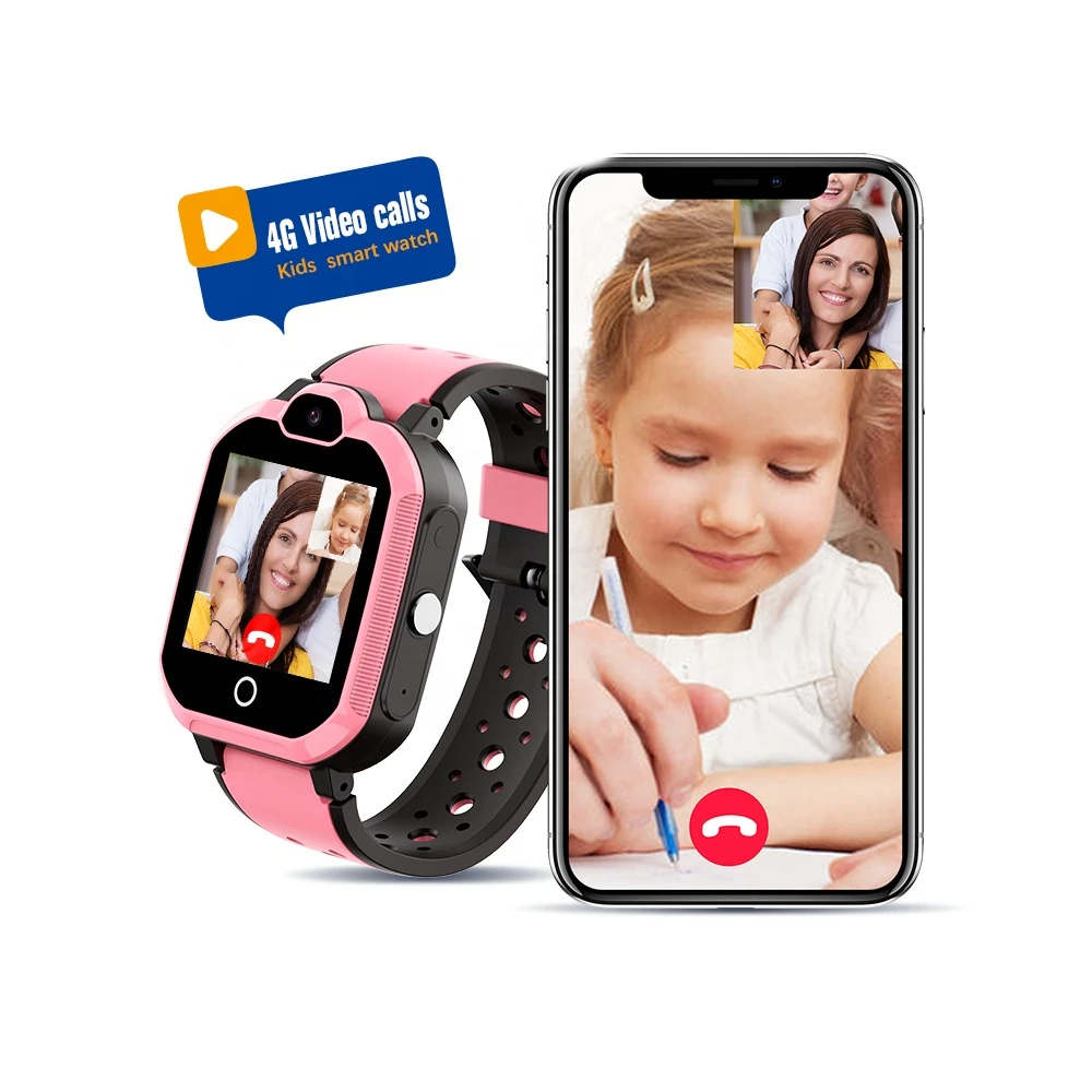 SOS Kids Anti-lost Alarm Clock Remote Monitor Smartwatch Mobile Phone Watch 4G Smart Watch Android SIM Card