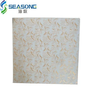 Soundproof high quality pvc laminated gypsum ceiling tile