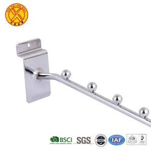 Special Design Stainless Steel Metal Stainless Steel Slatwall Display Trough Plate Single Hook