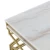 Import Spike marble coffee table / Luxury brass coffee table from China