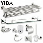 Stainless Steel Bathroom Towel Holder Accessories Set