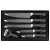 Stainless Steel Spray Paint knife kitchen knife six piece set Professional chef knife fruit slicing /cleave meat