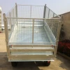 Steel Caged Double Axle Tipper Trailer Hydraulic