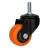 Import steel core ball stem computer table static bolt hole pvc plastic furniture light duty casters wheel from China