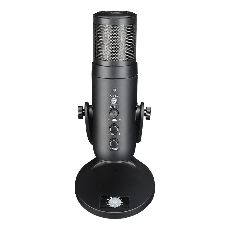 Stream Professional Live Streaming Fame RGB Light Effect Frequency Response; 40 to 16000Hz Mic Gaming USB Microphone Hm-01