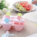 Sunflower smiling face ice lolly mould 9 grids ice cream mould
