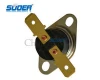 Suoer KSD301-10A-250V-75C(6.3 Straight Feet) Thermostat Parts Competitive Price 75 Centigrade Thermostat