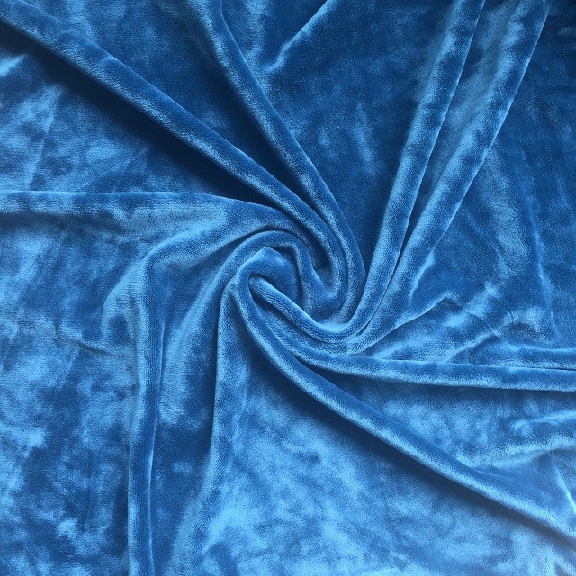 Super soft EF velboa polyester spandex warp knitted velvet/velour in customized colors