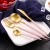 Import SUS304 Stainless Steel Flatware Tableware Gold Cutlery from China