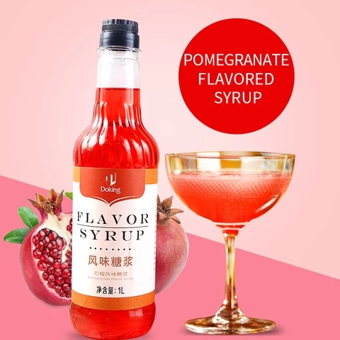 Sweet And Delicious Pomegranate Flavored Concentrated Fruit Syrup