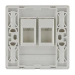SZADP 1/2 Port Wall Mount Socket Outlets RJ45 Faceplate