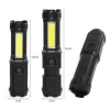 Tactical 18650 battery charge flashlight 800 lumens leds super bright led zoomable aluminum flashlight