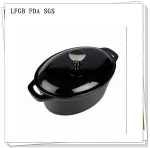 Technique cookware oval cast iron enamel dutch ovens
