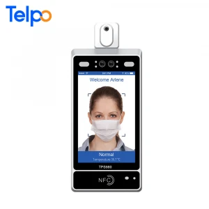 Telpo ir temperature check facial recognition biometric time attendance system for employee