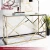 Import Tempered glass top  metal stainless steel hotel console table from China