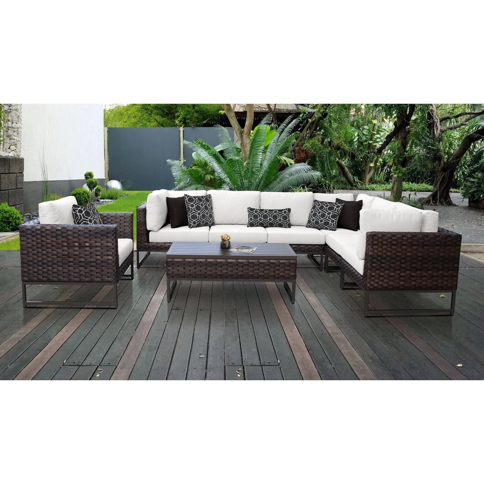 The new listing metal aluminum conversation sofa set garden outdoor furniture