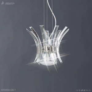Thermal sales decorative modern glass circular crystal led lamp - shaped floor lamp