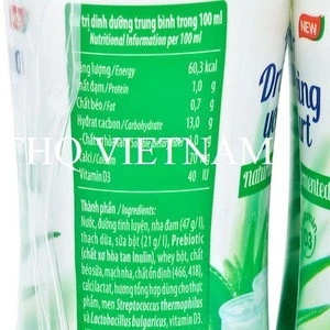 [THQ VIETNAM ] Vinamilk UHT Drinking Yogurt Aloe Vera 150 ml*24bottles