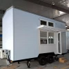 Tianjin made wooden colorful tiny house trailer with loft  for sale