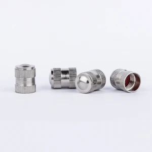 Tire valve cap chrome plated copper material universal air covers stripe style tyre stem cap