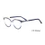 Import Top Selling Acetate with Metal Anti Blue Light Computer Glasses Mobile Phone Blue Light Blocking Protection Round Eyeglasses from China