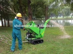 Tracked drum chipper/15hp BS engine shredder chipper/self-propelled tracked chipper/branch wood chipper w chip diameter 13cm CE